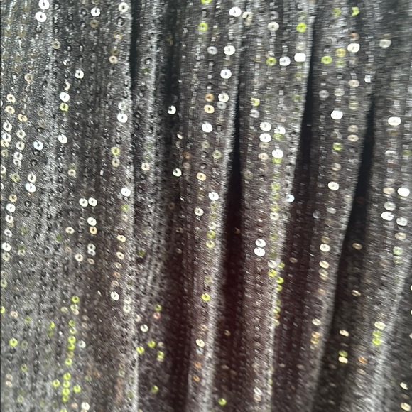 Metro Wear Shimmering Black A-Line Skirt - Picture 4 of 11